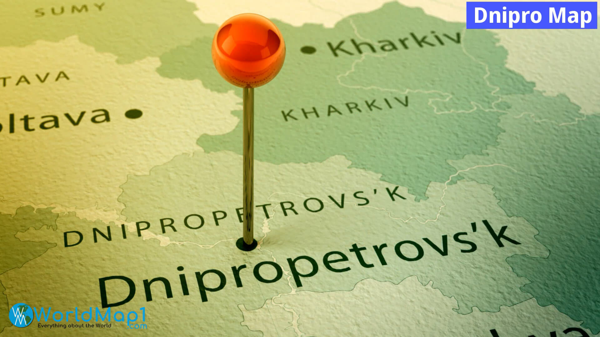 Où se trouve Dnipro en Ukraine
